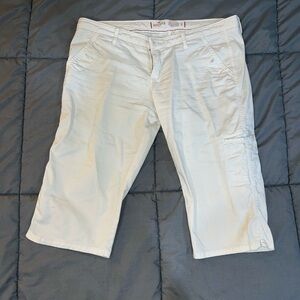 Hollister White Cargo Shorts